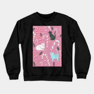 Kitty Kandy Kane Crewneck Sweatshirt